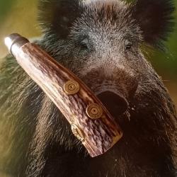 Couteau de poche Opinel 9 bois de cerf