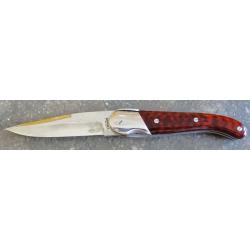 COUTEAU LAGUIOLE CHASSE CHARLES COUTTIER  23 cm RARE BOIS DE SERPENT COMMANDE PRIVEE 1 &egrave;re EDITION