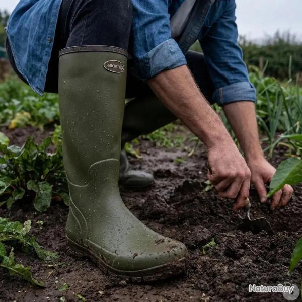 Bottes Marly antid�rapantes caoutchouc naturel kaki 37 � 48 44