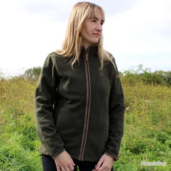 Blouson Scotland femme 4 poches zip polaire polyester kaki S � XL S