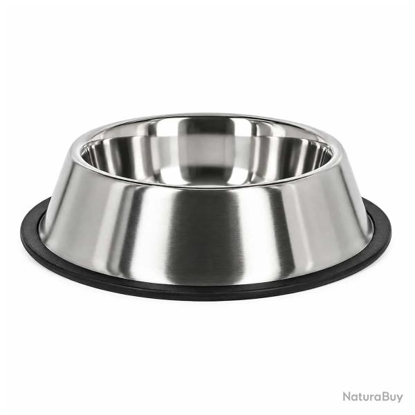 Gamelle pour chien antid�rapante inox Gamelle pour chien antid�rapante inox de 200 � 2800 ml 2800 mL