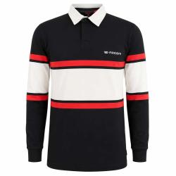 Polo FAST manches longues col classique coton bleu marine M &agrave; 3XL 3XL