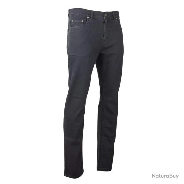 Jeans coupe droite noir de 40 � 54