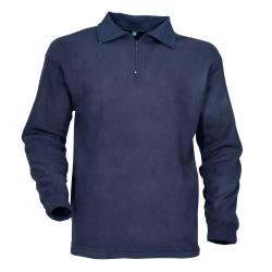 Chemise F1 polaire marine 100 polyester 220g m2 col zipp&eacute;