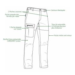 Pantalon Francital Traqueur 4 Poches avec renforts 3XL