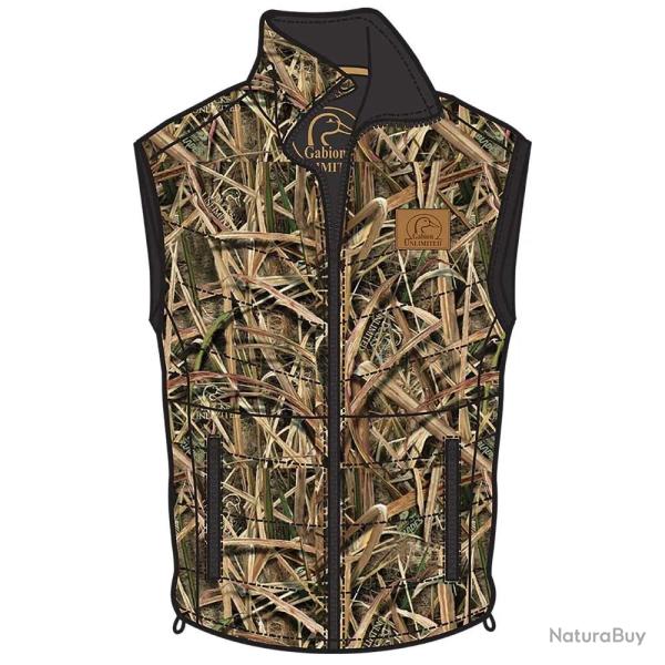 Gilet camo Roseaux Gabion Unlimited 4 poches 3XL