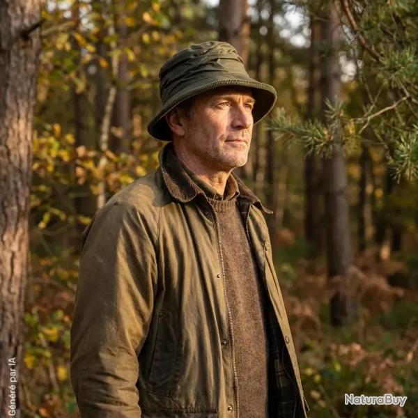 Chapeau Walker & Hawkes Diana Country vert en coton cir� XS / S