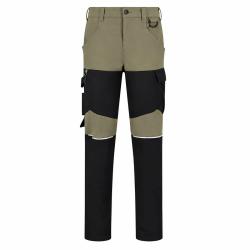 Pack 2 Pantalons Travail Oak Kaki/Noir Extensible 4 Sens 50