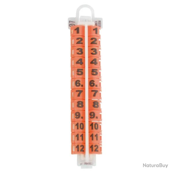 Bagues � clip num�rotation laser Orange - RING4WINGS Du N�21 � 30 28 mm