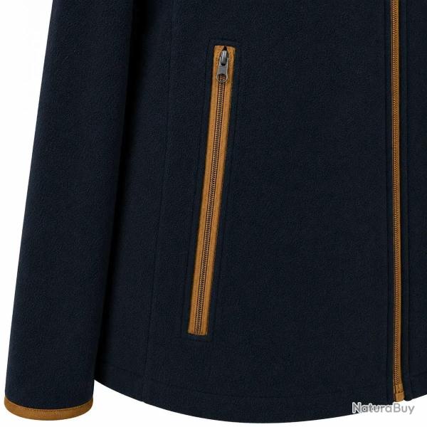 Blouson polaire femme Scotland zip polyester marine S � XL