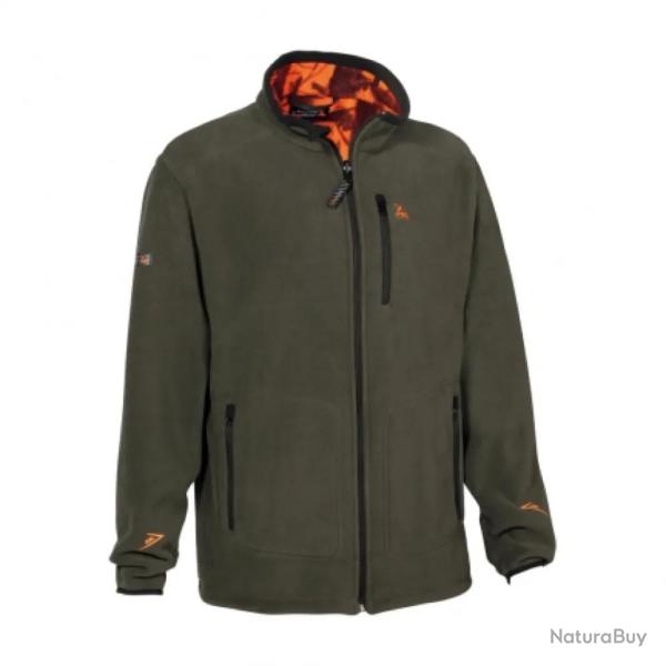 Blouson polaire r�versible Pro Hunt polyester kaki/blaze M � 4XL 3XL