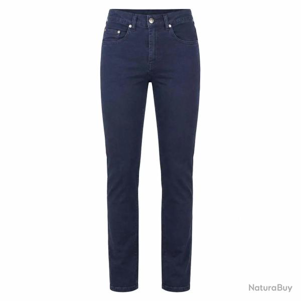 Jeans femme coupe confort coton polyester bleu fonc� 38 � 54