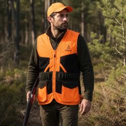 Gilet Treeland orange d&eacute;perlant 20 cartouchi&egrave;res polyester coton
