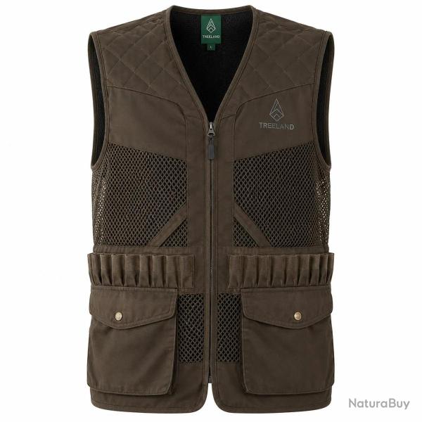 Gilet Treeland marron d�perlant 20 cartouchi�res