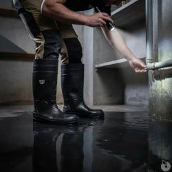 Bottes s&eacute;curit&eacute; Hercules S5 noires PVC embout acier