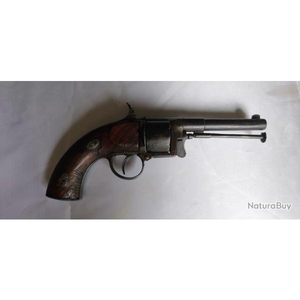 Rare Revolver Devisme � paris calibre 9mm