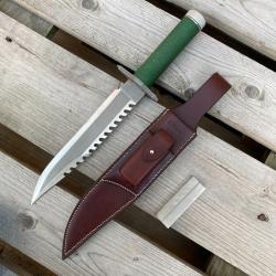 Fourreau &agrave; couteau en cuir - sur mesure - avec poche