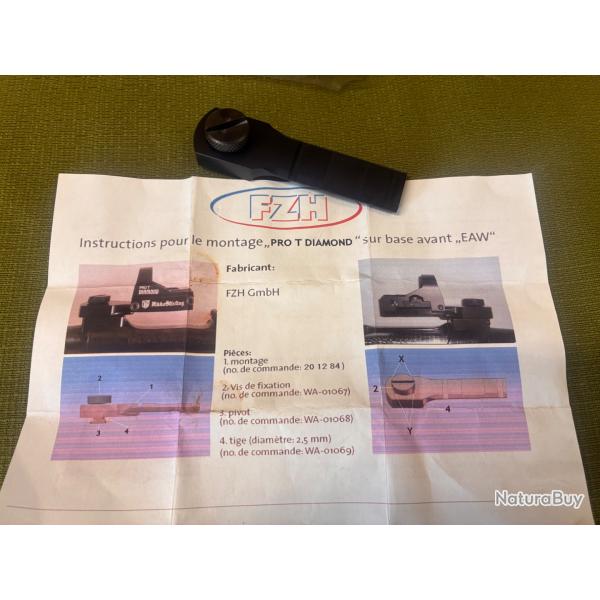 Montage FZH pour rail pivotant, EAW ou similaire