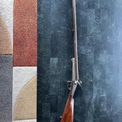 Rare fusil &agrave; broche calibre 16-Double canon damas - Arme de collection XIXe si&egrave;cle &raquo;.