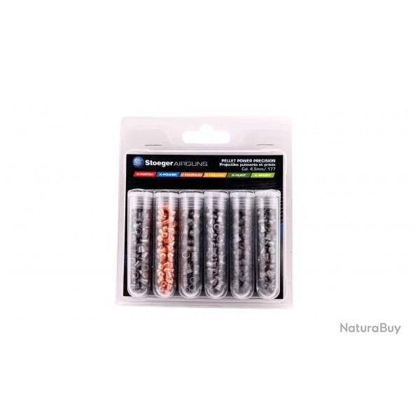 Assortiment de 6 types de Plomb 4,5 mm Stoeger