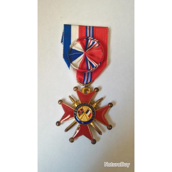 M�daille de la r�sistance franco-britannique.