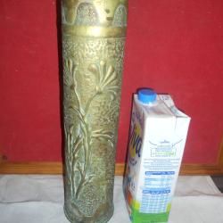artisanat de tranch&eacute;e 1914-1918 motif floral cylindrique