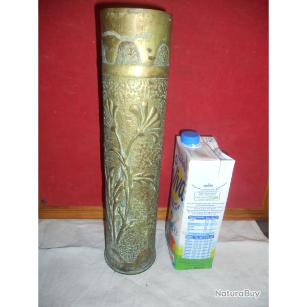artisanat de tranch�e 1914-1918 motif floral cylindrique