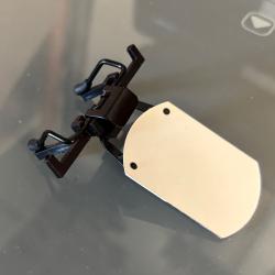 Cache oeil clips blanc pour lunette