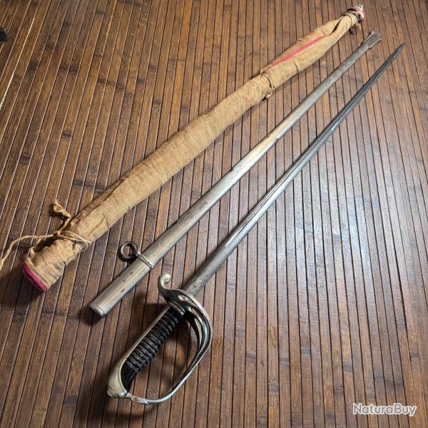 SABRE D'OFFICIER D'INFANTERIE 1882 MANUFACTURE NATIONALE D'ARMES DE CHATELLERAULT AVRIL 1919