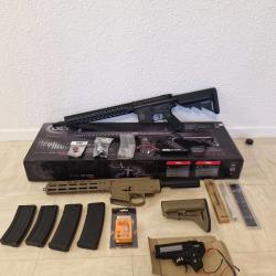 M4 Cybergun Colt Long Keymod - Full Upgrade Interne + Nombreux Accessoires
