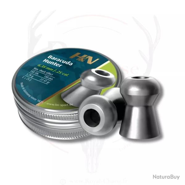 150 plombs BARACUDA HUNTER Cal.6.35mm H&N