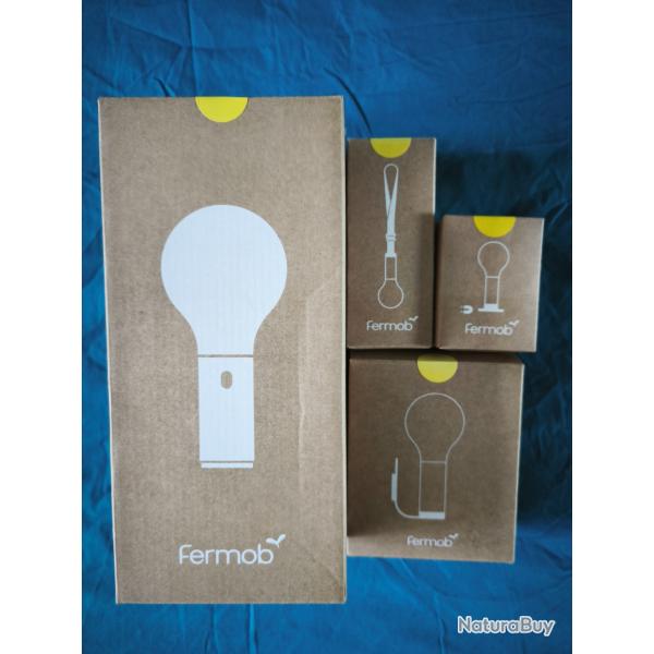 Fermob APL� Couleur Jaune: Lampe H24 + Sangle de suspension + Applique + support de table100% Neuve