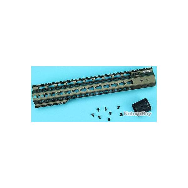 G & P MOTS 12,5 pouces Upper Cut Keymod Handguard pour M Series AEG (Sand)