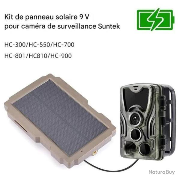 Panneau Solaire Universel pour Cam�ra Chasse Suntek