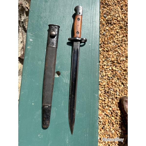 BA�ONNETTE ANGLAISE N�1 MKl FR 56 WILKINSON POUR FUSIL LEE ENFIELD
