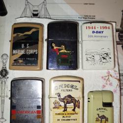 LOT DE 6 BRIQUETS TYPES ZIPPO DE MARQUE CHAMP ET Z-16