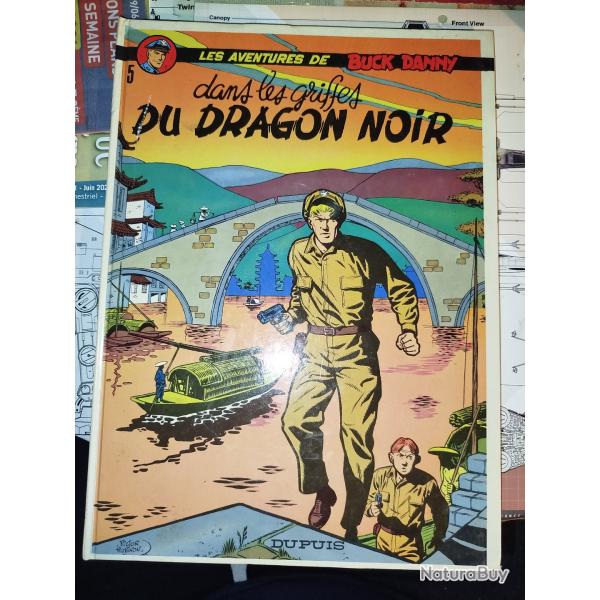 BD Buck Danny "dans les griffes du Dragon Noir " Edition Dupuis