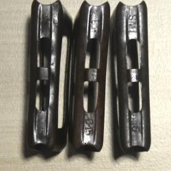 lames  r&eacute;glementaires italien 6 coups pour carabines Carcano en cal 6,5 - WW1  lot 11