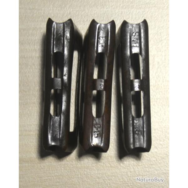 lames  r�glementaires italien 6 coups pour carabines Carcano en cal 6,5 - WW1  lot 11
