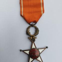 M&eacute;daille, &Eacute;toile de Chevallier Ordre de Ouissam Alaouite