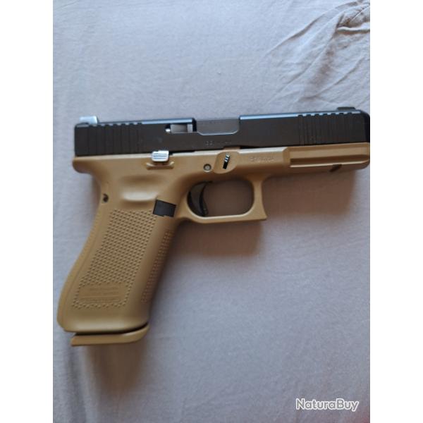 Glock 17 fr gen5.  coyote ,"armee fran�aise" cal.9x19