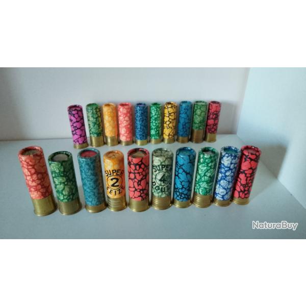 COLLECTION DE 20 CARTOUCHES  MANUFRANCE et MANUre FRAse ST. ETIENNE NON RECHARGEES
