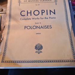 Chopin partitions complete works for piano book III polonaises