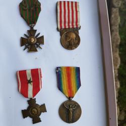 M&eacute;dailles fran&ccedil;aises WW1