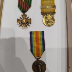 M&eacute;dailles fran&ccedil;aises WW1 lot num&eacute;ro 2