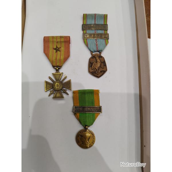 M�dailles fran�aises WW2 lot num�ro 1