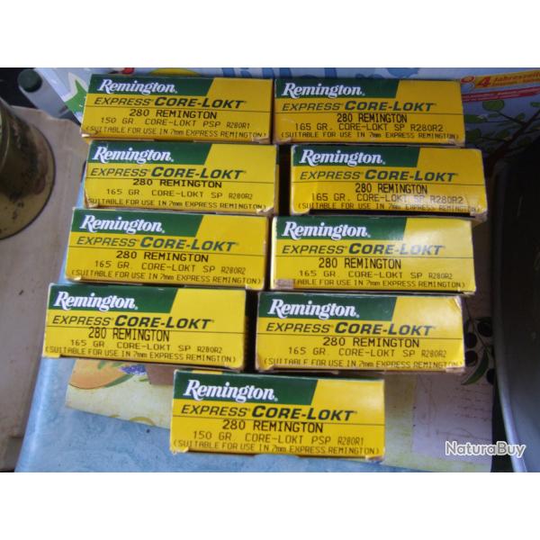 douilles 280 remington