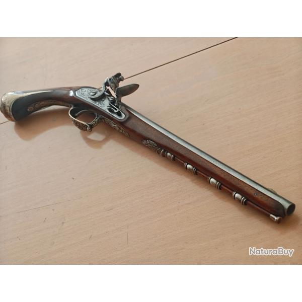 Haut de Gamme Pistolet � Silex Florentin - Fr�res Rayck - Calibre .54 poudre noire