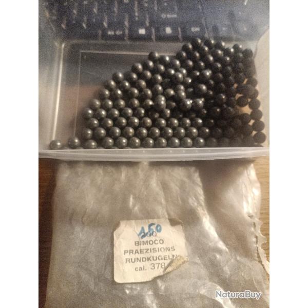 Lot 150 balles poudre noir cal 378. Cal 36. Ancien stock armurerie