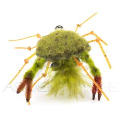 Mouches PUGLISI Palometa crab Olive H1/0